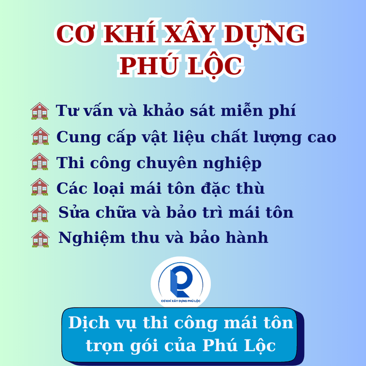 Dịch Vụ Thi Công Mái Tôn Trọn Gói TP.HCM
