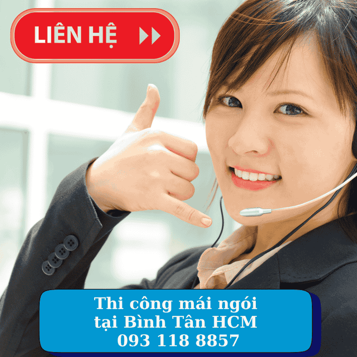 Thi công mái ngói tại quận Bình Tân, TP. Hồ Chí Minh