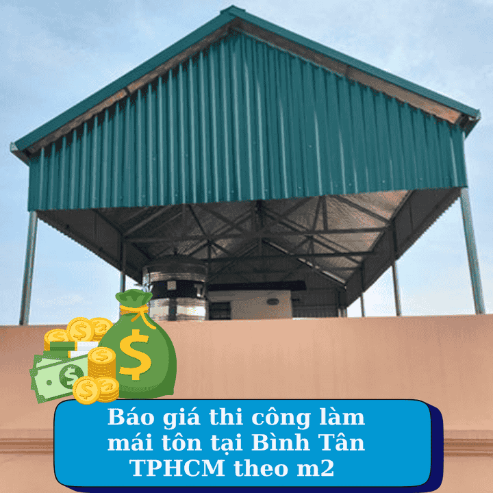 Thi công mái tôn tại Bình Tân TPHCM – Phú Lộc