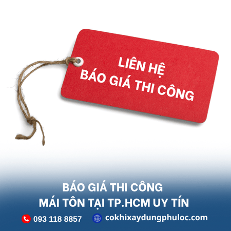 Thi công mái tôn tại TP.HCM uy tín 